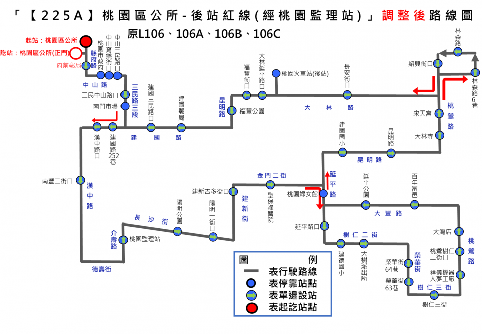 225A路線圖