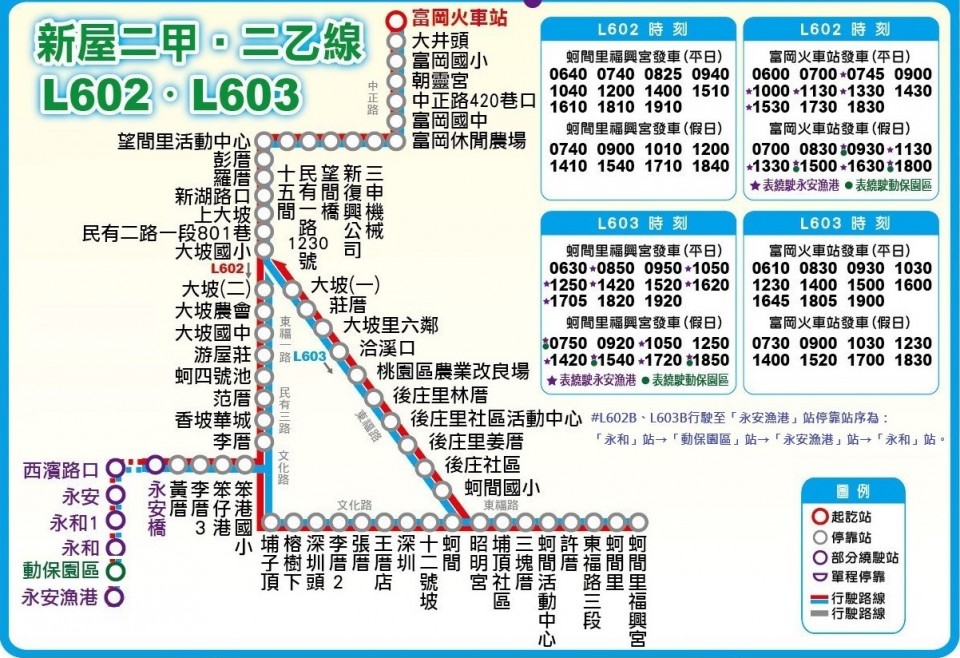 L603A路線圖