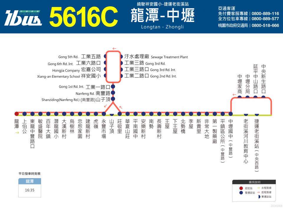 5616C路線圖