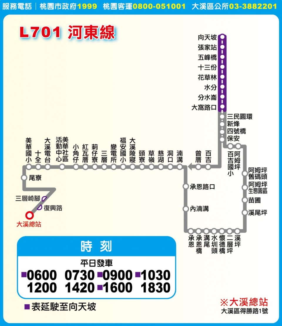 L701A路線圖
