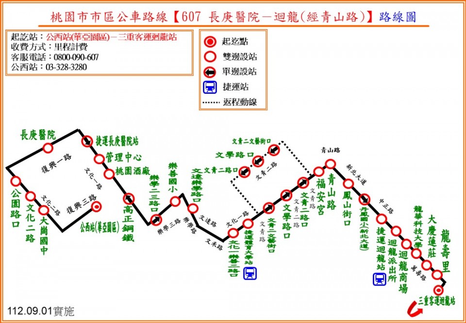 607路線圖